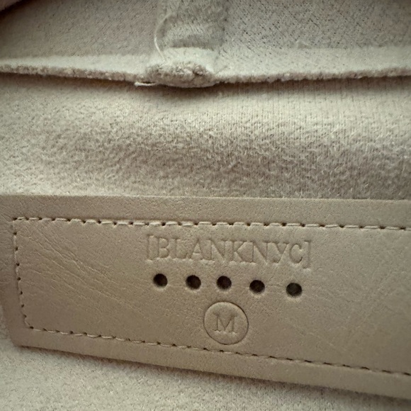 Blank NYC Faux Suede Cream Draped Blazer - Picture 7 of 9